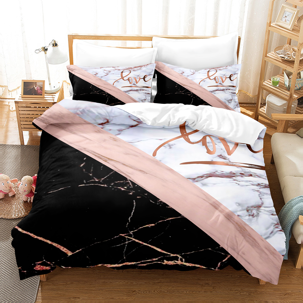 Three Art Marble Home Textile Linen Sheets    Home Decor Supply | Online Retail | ShoreShopper.com