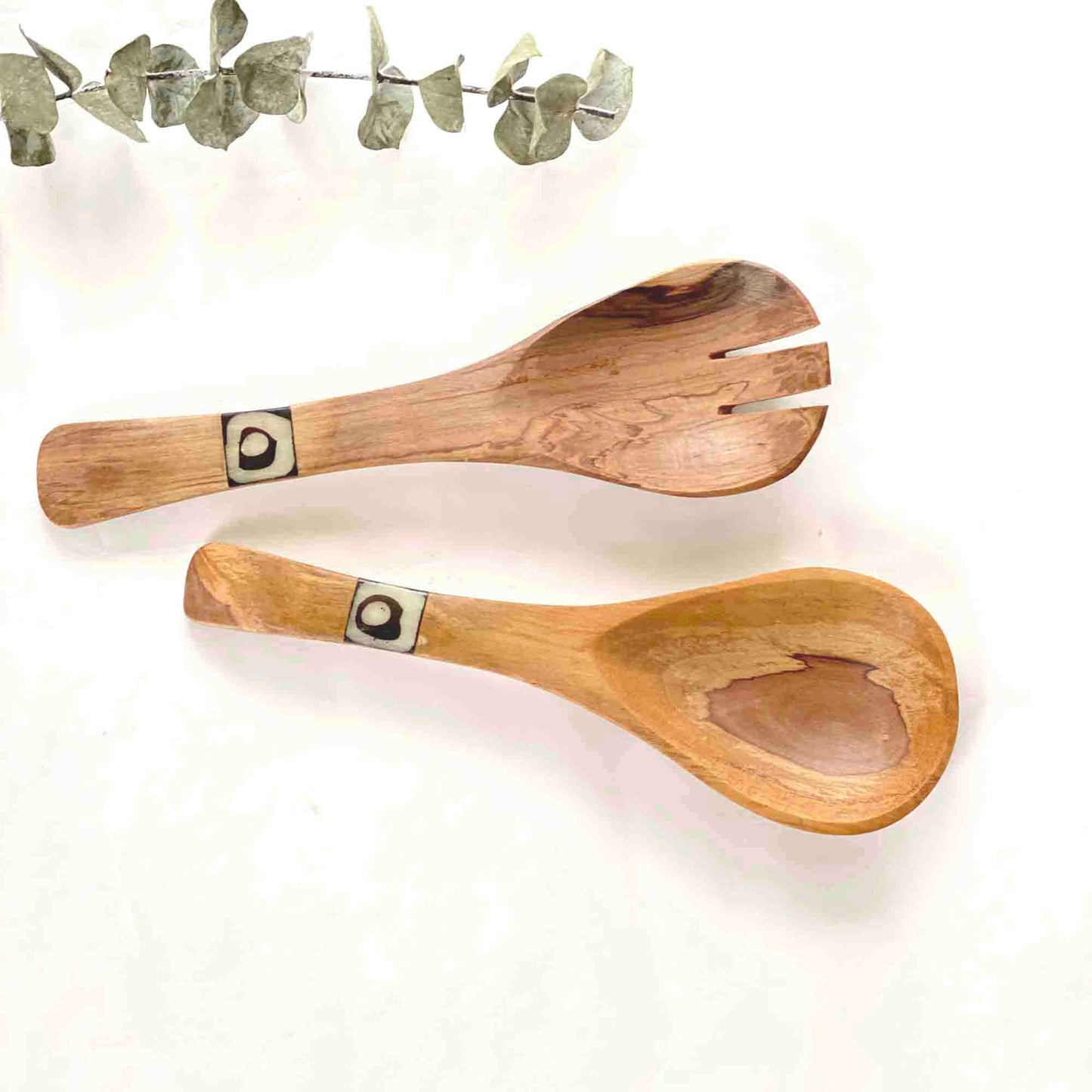 Olive Wood Serving Set, Small with Batik Inlay    Home Decor Supply | Online Retail | ShoreShopper.com