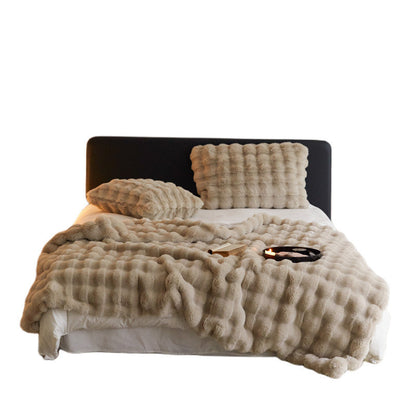 The Fur Rabbit Hair Sofa Blanket Is Simple And Luxurious    Home Decor Supply | Online Retail | ShoreShopper.com