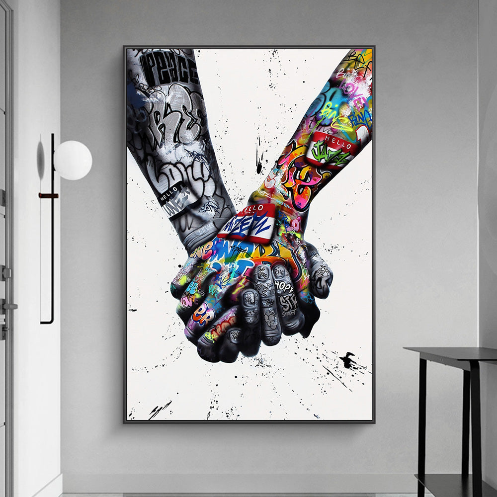 Street Graffiti Art Painting Lover Hand Art Wall Posters And Inspiration    Home Decor Supply | Online Retail | ShoreShopper.com