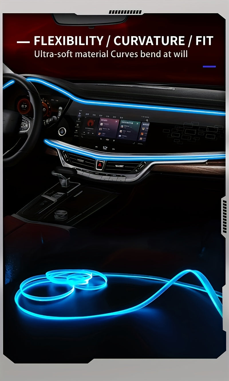 3m Interior Automotive Neon (center Console + Dashboard) with Matching Armrest Storage Box, RGB LED Light Strips for Environmental Application Control    Home Decor Supply | Online Retail | ShoreShopper.com