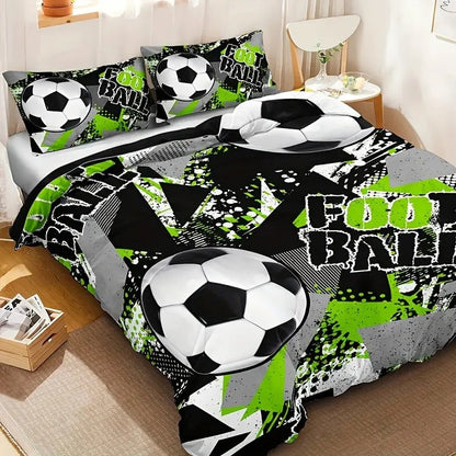 Fashion Down Quilt Cover Suit Football Printed Bedding Soft And Comfortable Suitable For Bedroom    Home Decor Supply | Online Retail | ShoreShopper.com