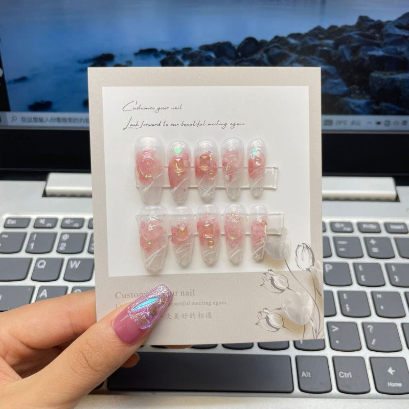 Gentle Strawberry Crystal Wear Tourmaline Clear Pure Desire Nail Art    Home Decor Supply | Online Retail | ShoreShopper.com