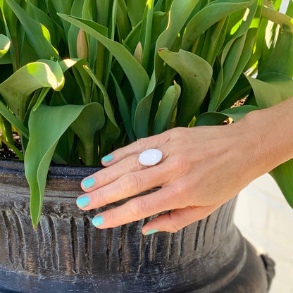 Ring, Oval Mother of Pearl    Home Decor Supply | Online Retail | ShoreShopper.com
