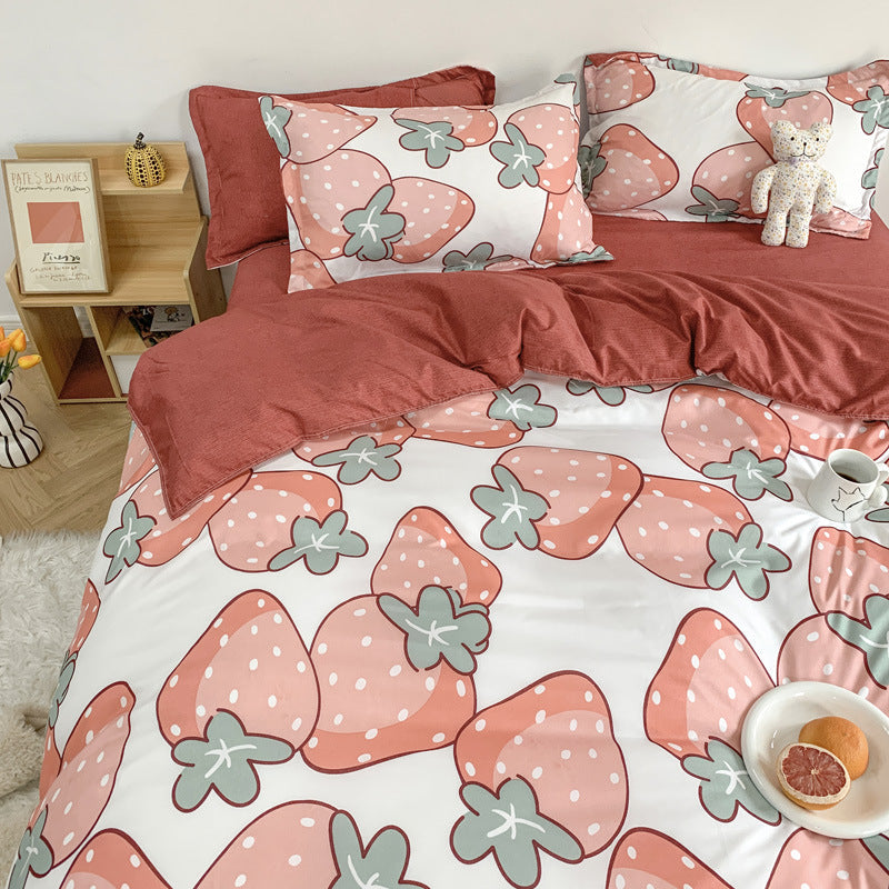 Four Piece Set Of Cute Cartoon Bed Sheets    Home Decor Supply | Online Retail | ShoreShopper.com