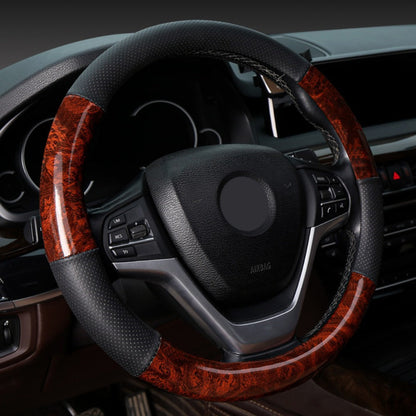 Non-Slip Steering Wheel Cover Compatible for - Breathable Imitation Wood with Red Wood Grain Pattern, Direct Fit Car Steering Grip (No Inner) - Interior Upgrade Wheel Cover    Home Decor Supply | Online Retail | ShoreShopper.com