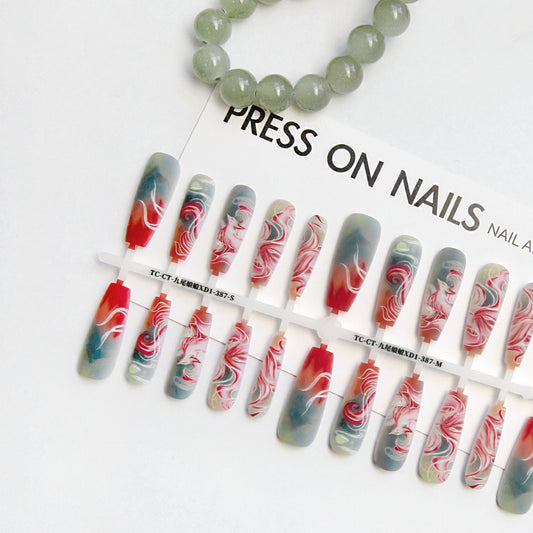 Nine-tail Lady Long Ladder Plated Crystal Suede Frosted Sealing Nail Art    Home Decor Supply | Online Retail | ShoreShopper.com