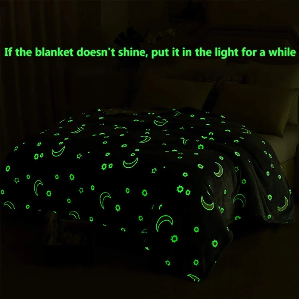 Glowing Polyester Wool Blanket In The Dark    Home Decor Supply | Online Retail | ShoreShopper.com