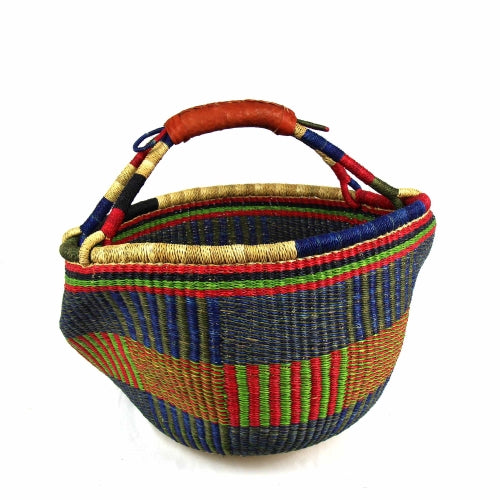 Bolga Market Basket, Large - Mixed Colors    Home Decor Supply | Online Retail | ShoreShopper.com