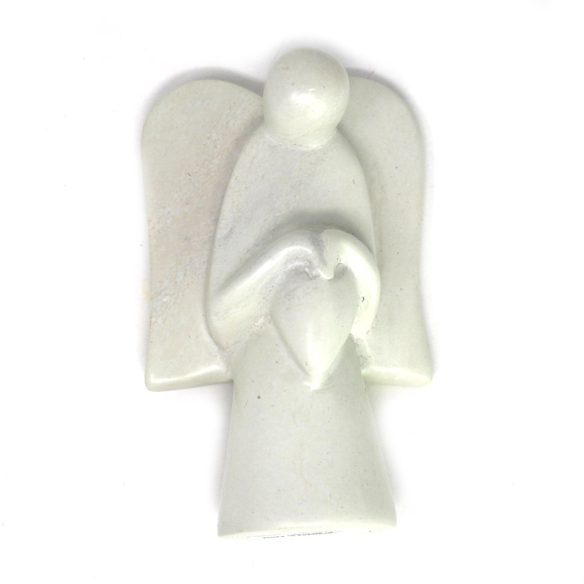 Angel Soapstone Sculpture Holding Heart    Home Decor Supply | Online Retail | ShoreShopper.com