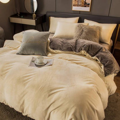 Double Bed Surface Plus Flange Flannel Product Three Thick Bed Sets    Home Decor Supply | Online Retail | ShoreShopper.com