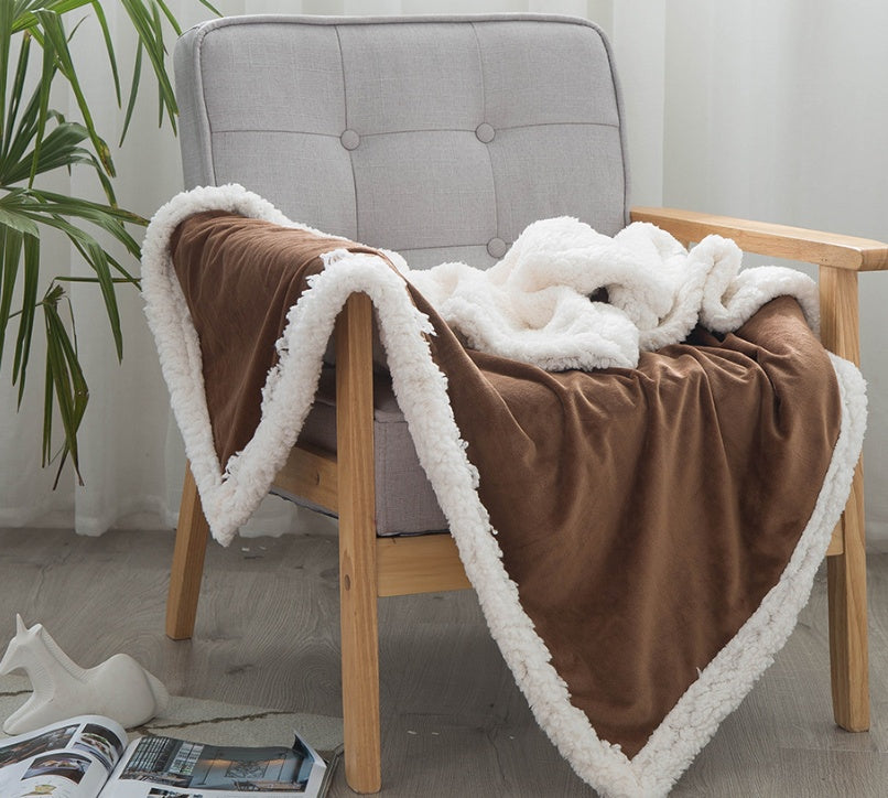 Double blankets spring and autumn warm nap blanket    Home Decor Supply | Online Retail | ShoreShopper.com