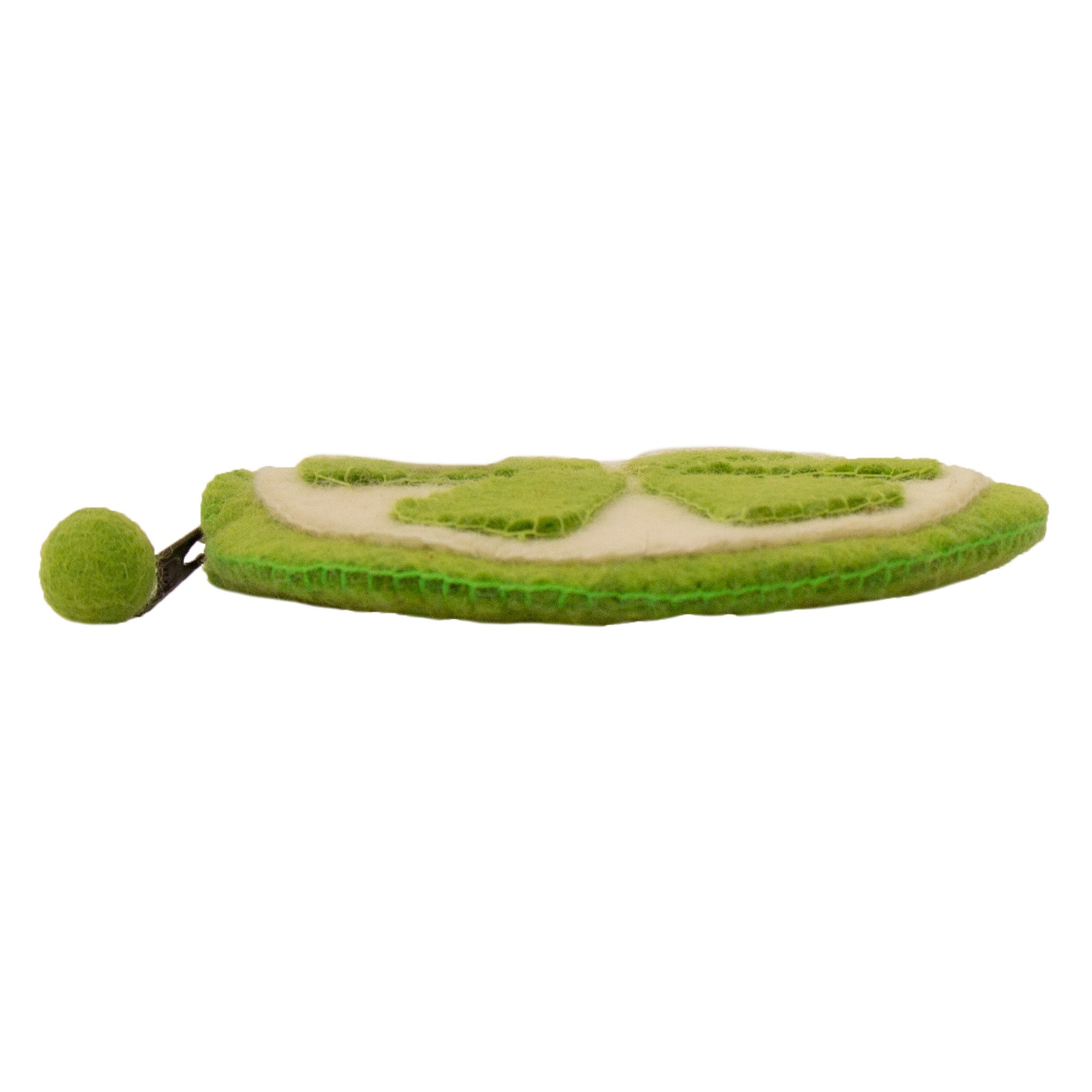 Handmade Felt Fruit Coin Purse - Lime - Global Groove (P)    Home Decor Supply | Online Retail | ShoreShopper.com