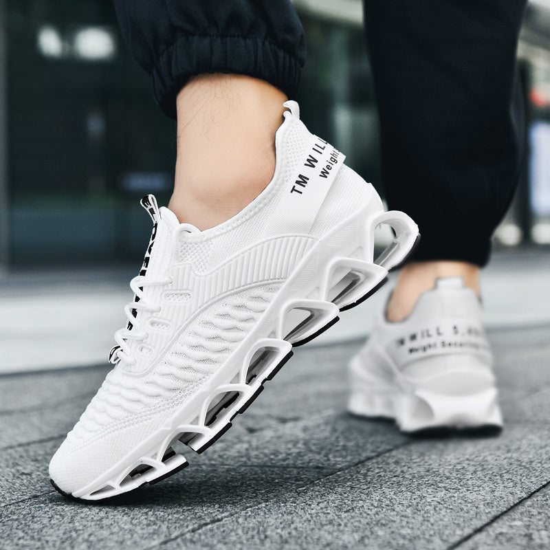 Athletic Footwear for Men - Cozy And Airy Sneakers, Practical, with a Soft Sole Ideal for Prolonged Standing, Featuring a Fish Scale Pattern for Gym Workouts, Walking, And Outdoor Pursuits    Home Decor Supply | Online Retail | ShoreShopper.com