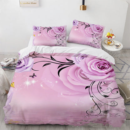 3D Digital Printing Three-piece Home Rose Series    Home Decor Supply | Online Retail | ShoreShopper.com