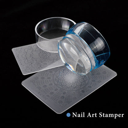 Nail Art Transparent Transfer Stamp Three-color Cover    Home Decor Supply | Online Retail | ShoreShopper.com