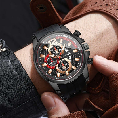 1pc Men'S Fashion Casual Quartz Watch, Silicone Strap, Date Display - Stylish Casual Wristwatch for Casual Attire, Casual Wristwatch | Sporty Watch Design | Quartz Movement, Thanksgiving, Christmas The Perfect Gift Reloj Para    Home Decor Supply | Online Retail | ShoreShopper.com