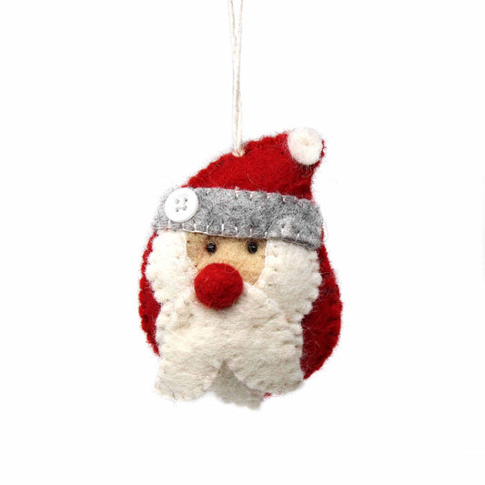 Hand Felted Christmas Ornament: Santa - Global Groove (H)    Home Decor Supply | Online Retail | ShoreShopper.com