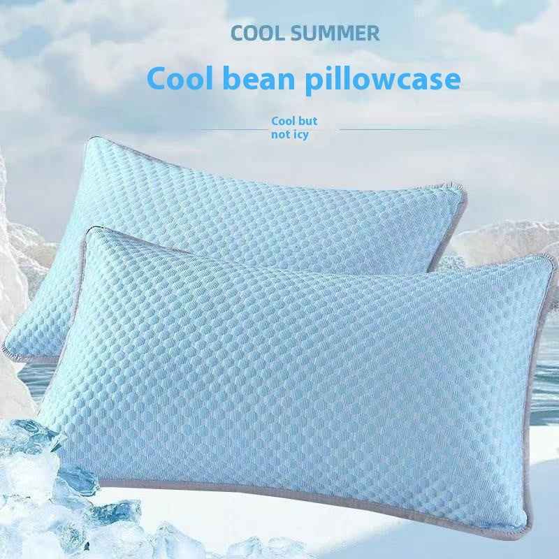 Summer Ice Silk Pillowcase Solid Color Household Solid Color