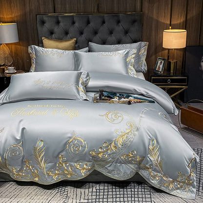 Ice Silk Quilt Sets Bed Sheets Bedding Four-piece Set    Home Decor Supply | Online Retail | ShoreShopper.com