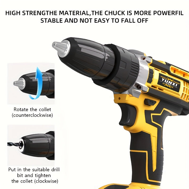 21V Multi-function Impact Drill Set Wireless Power w/ Battery And Quick Charger    Home Decor Supply | Online Retail | ShoreShopper.com
