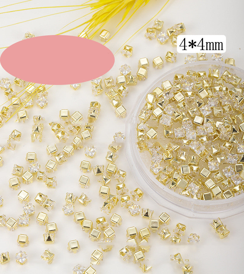 Square Water Drop Zircon Nail Art Jewelry    Home Decor Supply | Online Retail | ShoreShopper.com