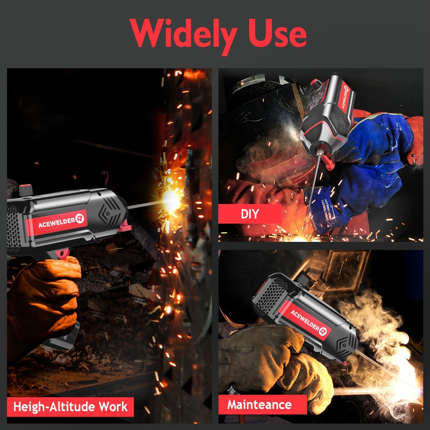 ACEWELDER 120Amp Handheld Welding Machine 110V Portable Electric ARC Welder Gun with Inverter Current Adjustment Stick Welder IP21S    Home Decor Supply | Online Retail | ShoreShopper.com