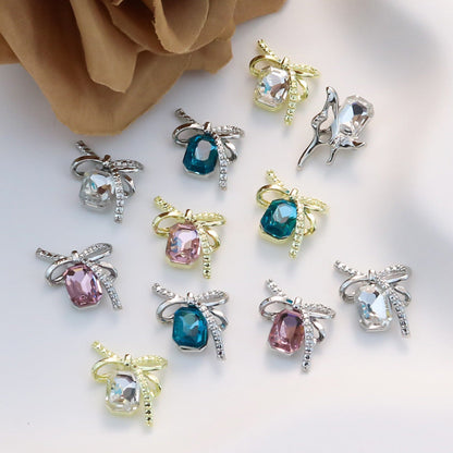 Bow-knot Colorful Square-stone Nail Art Accessories    Home Decor Supply | Online Retail | ShoreShopper.com