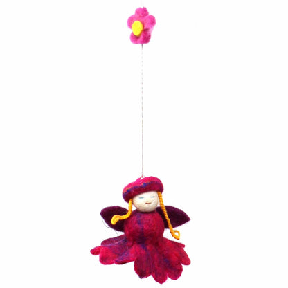 Felt Flower Fairy Mobile - Global Groove    Home Decor Supply | Online Retail | ShoreShopper.com