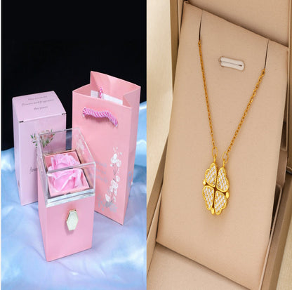 Rotating Soap Flower Rose Gift Box Creative Rotating Rose Jewelry Packaging Box Valentine's Day Gift For Women    Home Decor Supply | Online Retail | ShoreShopper.com