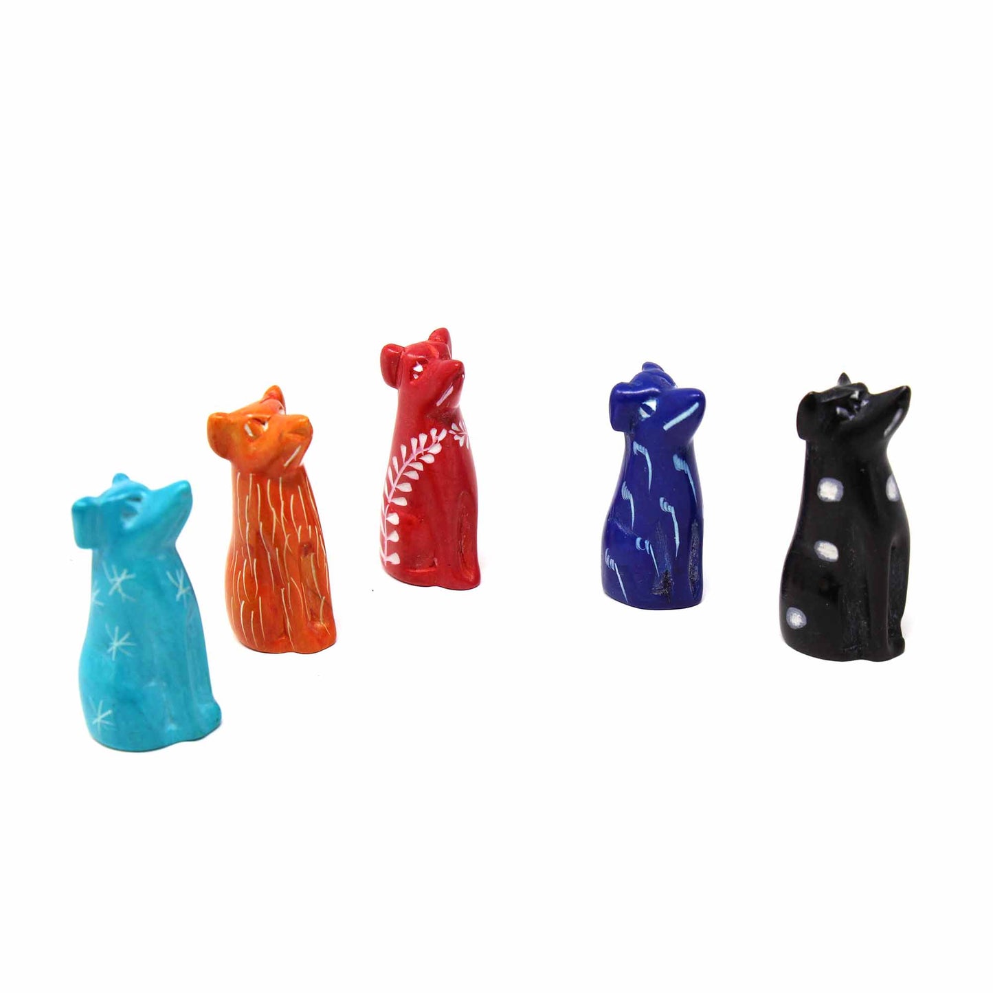 Soapstone Tiny Dogs - Assorted Pack of 5 Colors    Home Decor Supply | Online Retail | ShoreShopper.com
