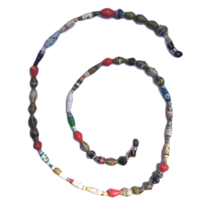 Face Mask/Eyeglass Paper Bead Chain, Black and Red    Home Decor Supply | Online Retail | ShoreShopper.com