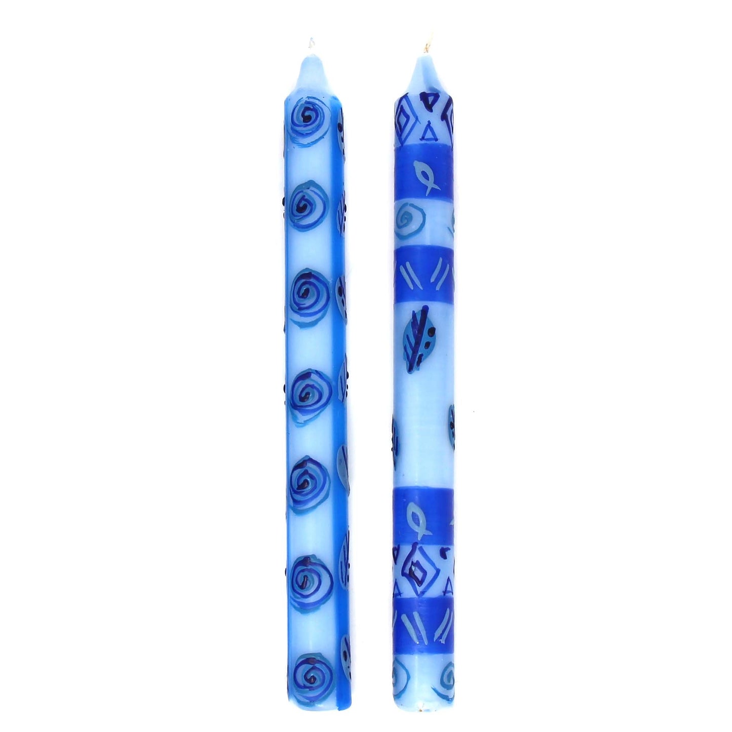 Tall Hand Painted Candles - Pair -Feruzi Design - Nobunto    Home Decor Supply | Online Retail | ShoreShopper.com