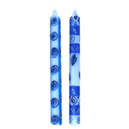 Tall Hand Painted Candles - Pair -Feruzi Design - Nobunto    Home Decor Supply | Online Retail | ShoreShopper.com