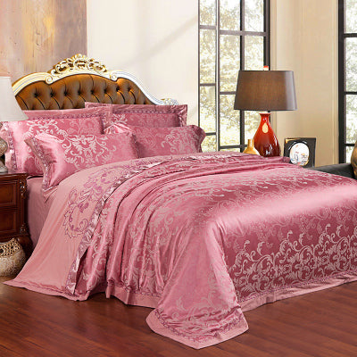 Ice Silk Jacquard European Luxury High-end Linen And Cotton Bedding Set    Home Decor Supply | Online Retail | ShoreShopper.com