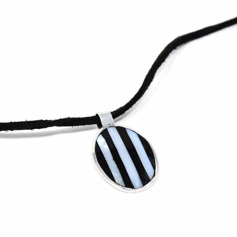 Pendant, Alabalone and Black Stripe    Home Decor Supply | Online Retail | ShoreShopper.com