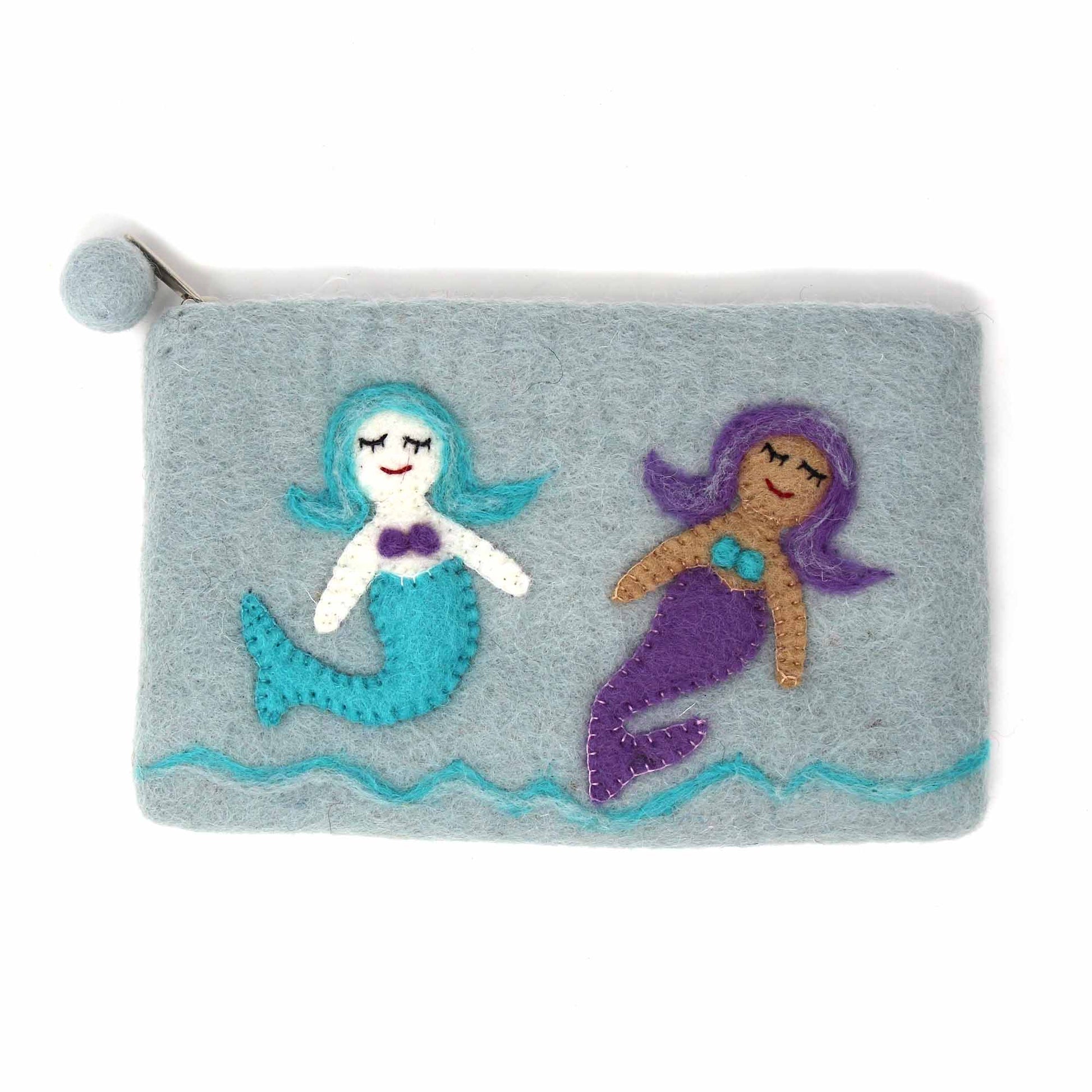 Hand Crafted Felt: Mermaid Pouch    Home Decor Supply | Online Retail | ShoreShopper.com