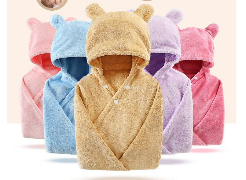 Cotton baby care hooded bath towel    Home Decor Supply | Online Retail | ShoreShopper.com