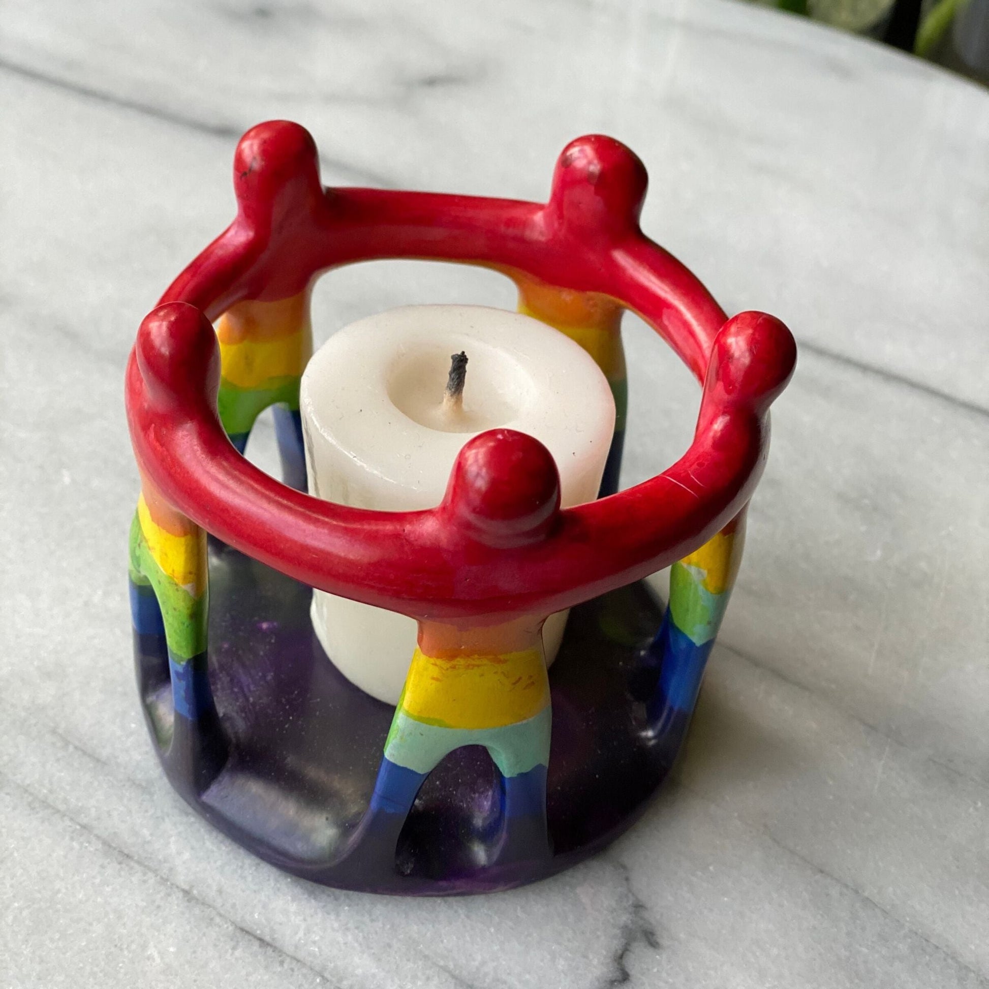 Rainbow Circle of Friends Painted Sculpture, 3 to 3.5-inch    Home Decor Supply | Online Retail | ShoreShopper.com