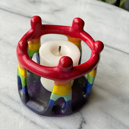 Rainbow Circle of Friends Painted Sculpture, 3 to 3.5-inch    Home Decor Supply | Online Retail | ShoreShopper.com
