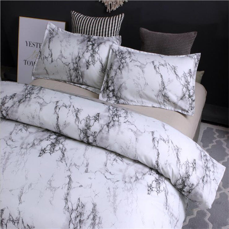 Pillowcase home textile bedding four-piece marble    Home Decor Supply | Online Retail | ShoreShopper.com