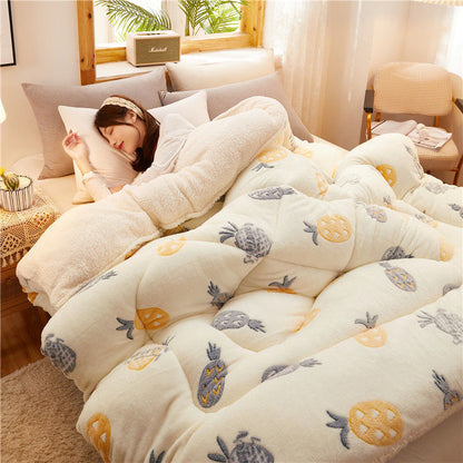 Winter Thick Quilt Dormitory Single Warm Lamb Velvet Double Quilt Core    Home Decor Supply | Online Retail | ShoreShopper.com