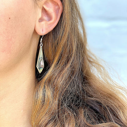 Abalone Diamond-Shaped Dangle Earrings    Home Decor Supply | Online Retail | ShoreShopper.com