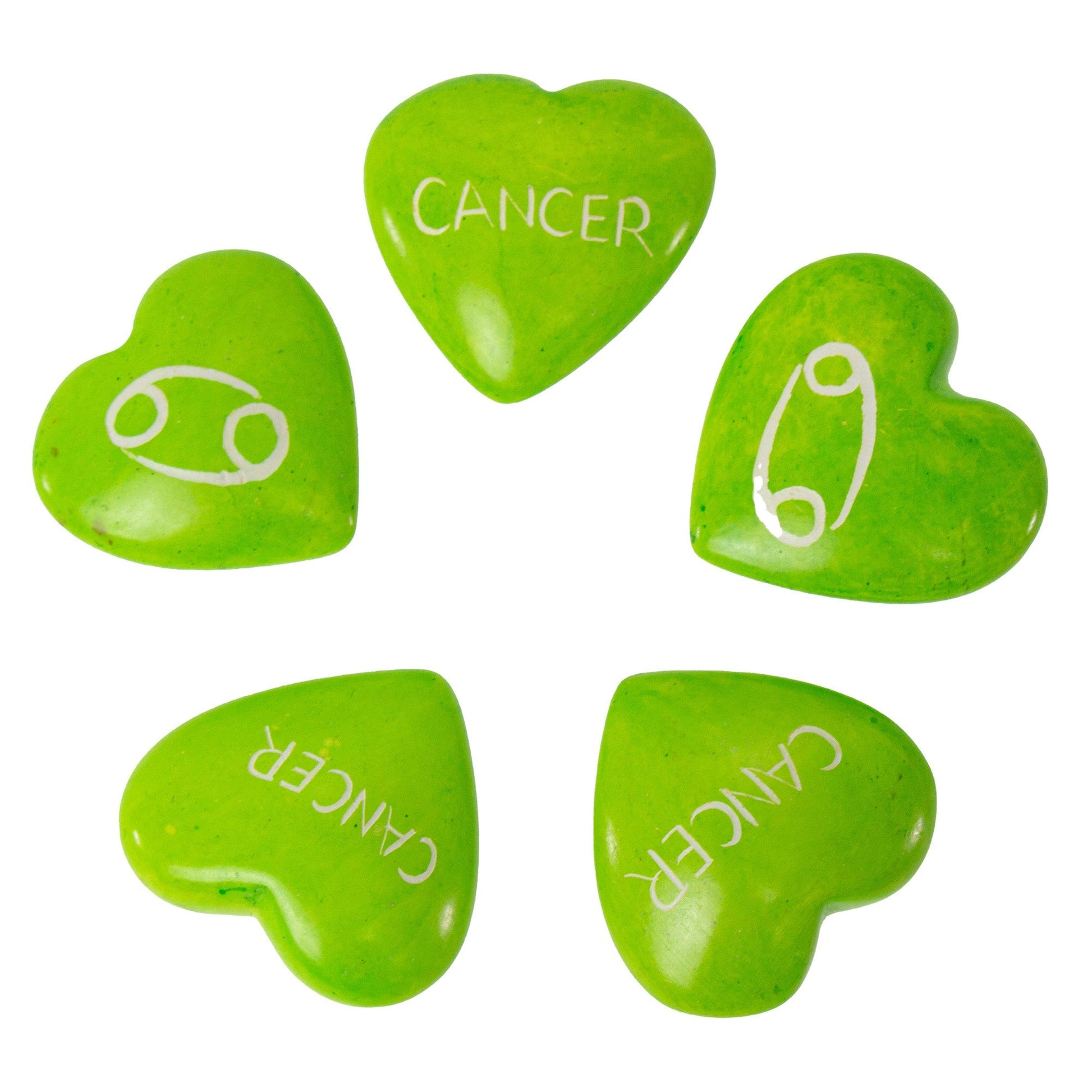 Zodiac Soapstone Hearts, Pack of 5: CANCER    Home Decor Supply | Online Retail | ShoreShopper.com