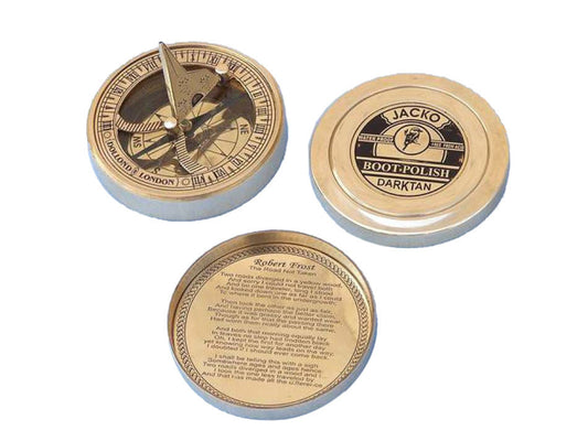Robert Frost Road Not Taken Compass with Rosewood Box 4""    Home Decor Supply | Online Retail | ShoreShopper.com