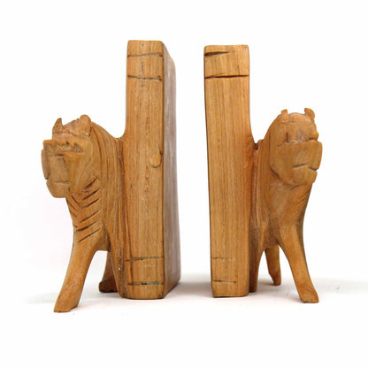 Carved Wood Lion Book Ends, Set of 2    Home Decor Supply | Online Retail | ShoreShopper.com