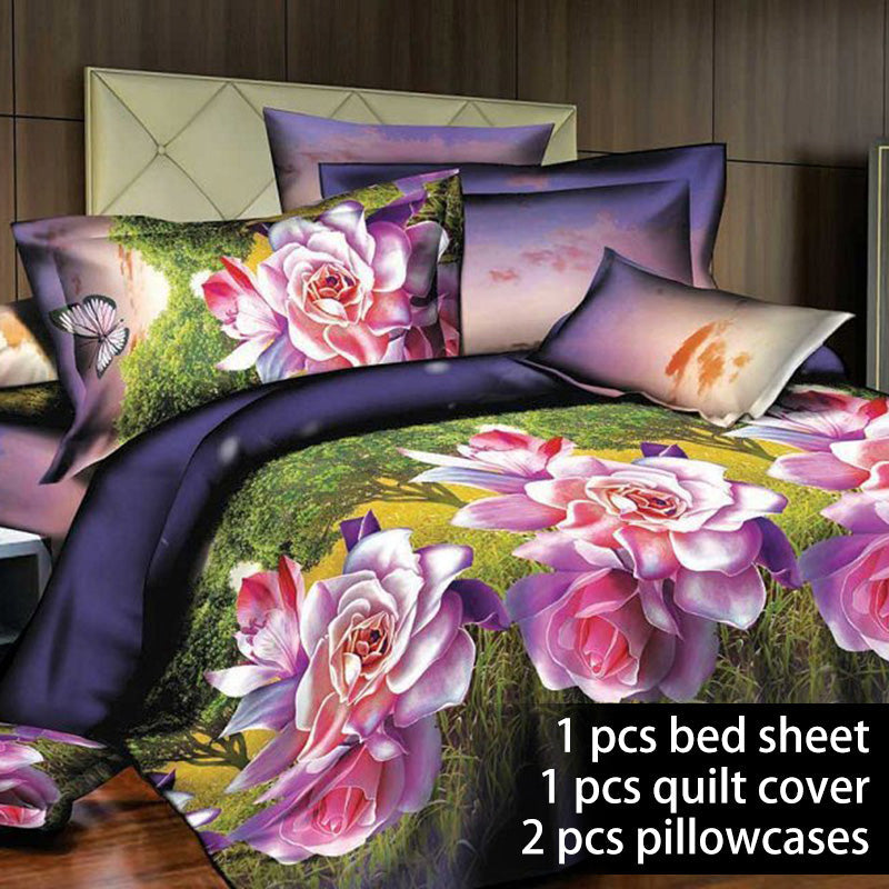 Four-piece set on 3D quilt bed    Home Decor Supply | Online Retail | ShoreShopper.com