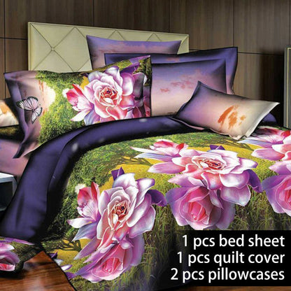 Four-piece set on 3D quilt bed    Home Decor Supply | Online Retail | ShoreShopper.com