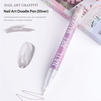 Doodle Nail Art Pen 12-color Liner Paint Brush Nail    Home Decor Supply | Online Retail | ShoreShopper.com