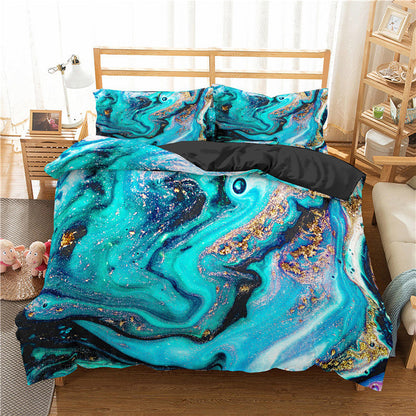 Modern Marble Texture 3D Digital Printing Quilt Cover Pillowcase    Home Decor Supply | Online Retail | ShoreShopper.com